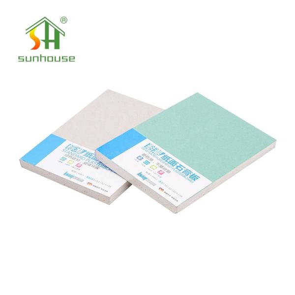 Tabla de yeso ignífugo 1220x2440mm 12mm para tejas de techo