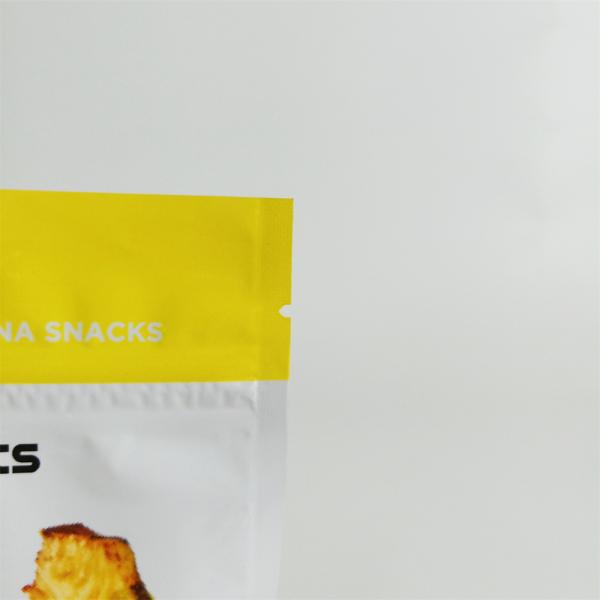 Custom Printed 3 side seal matte finished mylar with aluminum foil packaging pouch for dried food