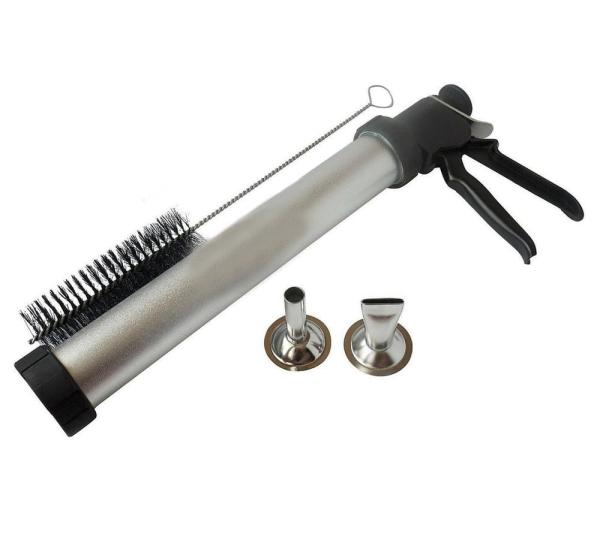 Heavy Duty Pro Level Meat Jerky Gun With 2 Nozzles And Brush 1.5Lbs Capacity