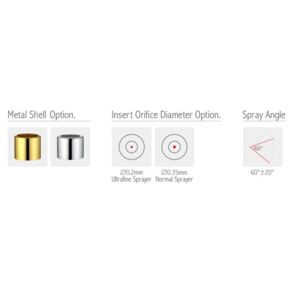 Aluminio fino patentado molde privado del dispensador JY601-05F 20/410 de la bomba de la niebla del rociador de la niebla del cierre de aluminio