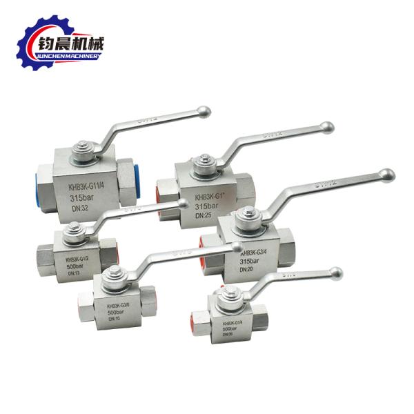 KHB3K High Pressure Hydraulic BALL Valve NPT/SAE/BSP/BSPT Carbon Steel