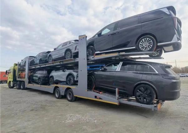 Triangle/Double Star/Double Money Tire Double Deck Lifting SUV Car Carrier Semi Trailer