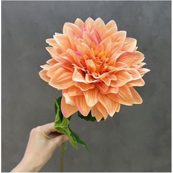 Simulación del hogar Dahlia decoración de la mesa de comedor interior, flores artificiales escenas de bodas accesorios de fotografía