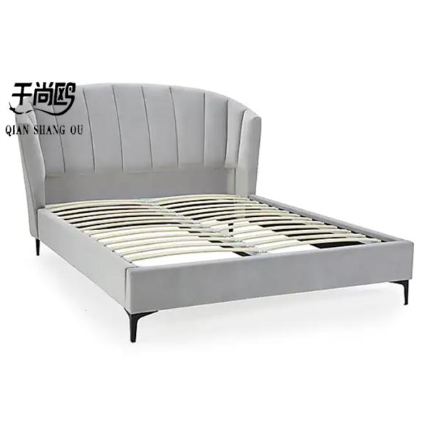 Hotel Linen Fabric Upholstered Beds 153 x 203 cm Home Furnishings