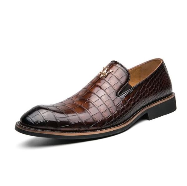 Trendy And Fashionable Men Leather Shoes Formal Attire Pointed Leather Shoes