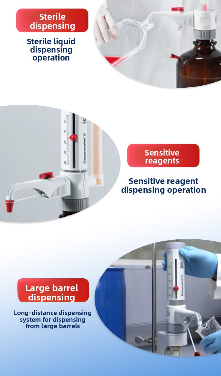 Bottle Top Dispenser Titration Device Dispensette Digital Vernier Organic Universal Trace Package One Made in Other Country