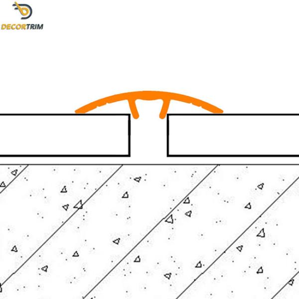 29.2mm Width Floor Transition Strip Aluminum Alloy 6063 Material