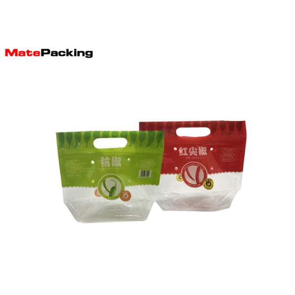 PET / CPP Plastic Food Storage Bags , Laminated Vegetable Plastic Bags