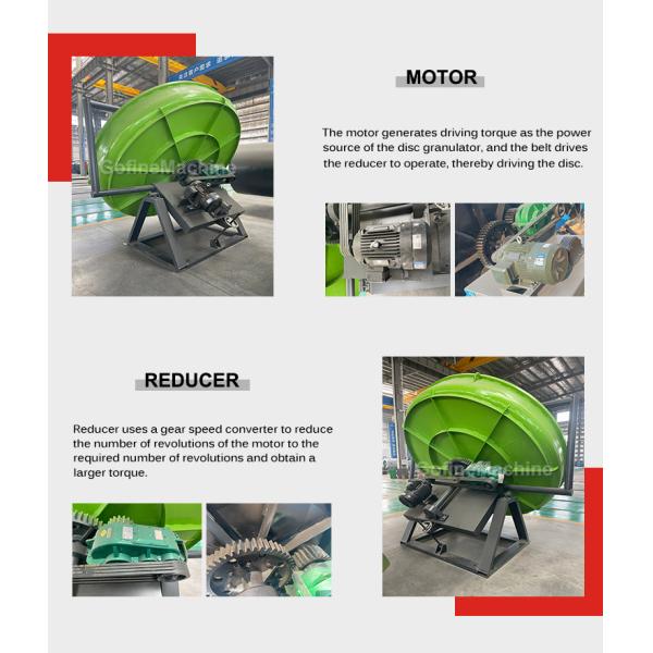 Гранулятор 1-2T/H диска органического удобрения позема свиньи гуминовой кислоты бентонита