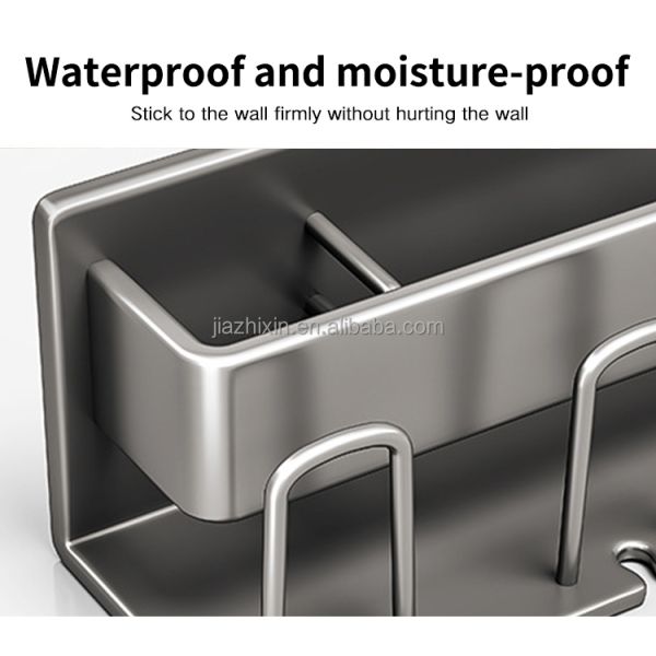 2 3 4 Cups Space Aluminum Punch-free Luxear Suction Cup Wall Mounted Bathroom Storage Rack Toothbrush Cup Holder