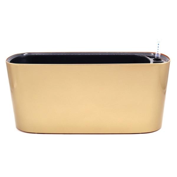 Metal Color Plastic Round Length 40cm Self Watering Houseplant Pots