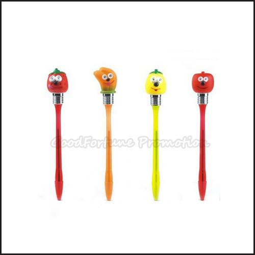 Promotional Ballpoint Pen With Led Light Five Point Star Stylish Ballpoint Pen For Kids