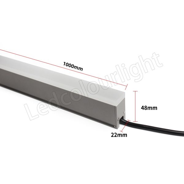 IP65 Outdoor 1000x22x48mm DMX512 Programmable RGB LED Linear Lights Bar