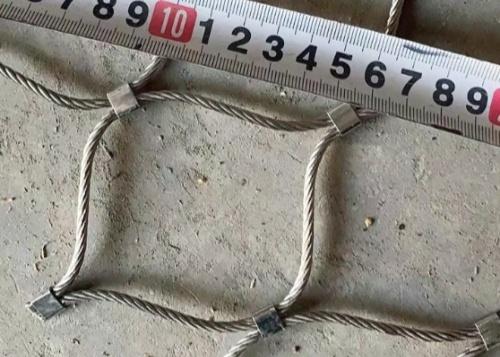 SS 316 Wire Rope Mesh 51mm For Safety Barriers