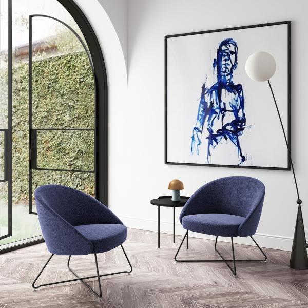 RAL Color Plush Supreme Seating Lounge Chair Ergonomic Comfort Modern Design