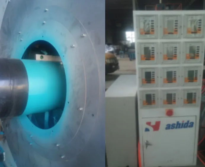 3PE Coating Production Line for Steel Elbow Pipes 426-820mm Dia