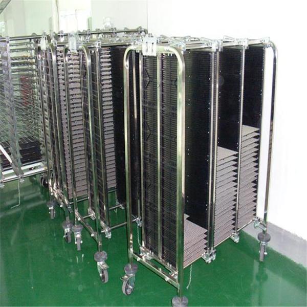 Cremalheiras chapeadas Chrome do armazenamento do PWB Esd da circulação do ESD