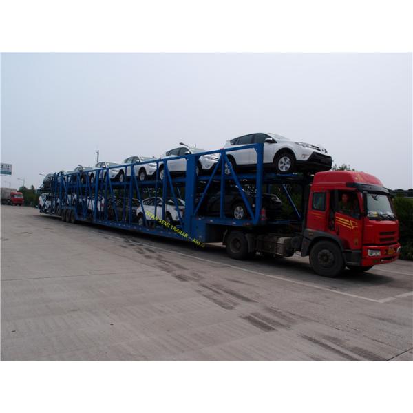 White , green , red Semi auto Transportation car trailer hauler Mechanical suspension