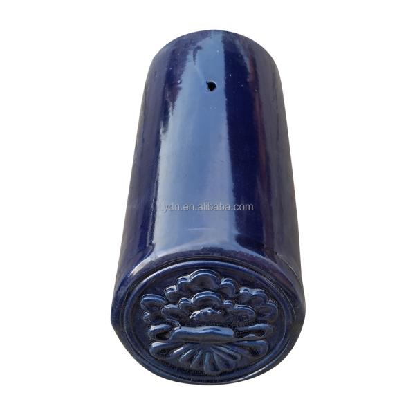 Chinese Cobalt Blue Ceramic Roofing Tiles With Traditional Chinese Pagoda Roof Design
