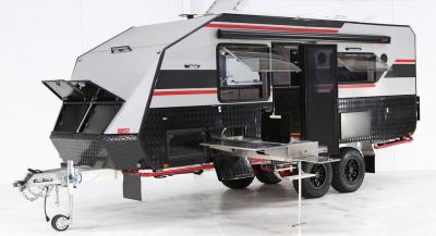 Small Off Road Hard Top Camper Trailer Spacious Bathroom Interior Space