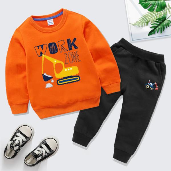 Sports Children'S Outfit Sets Casual Gold Velvet Two Piece