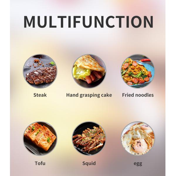 PTFE Non-Stick Material Electric Griddle for Counter Top Commercial Restaurant Kitchen