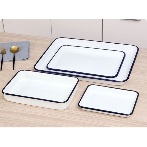 Iron Carbon Enamel Oven Dish Non Stick Bakeware Sets for Food Service