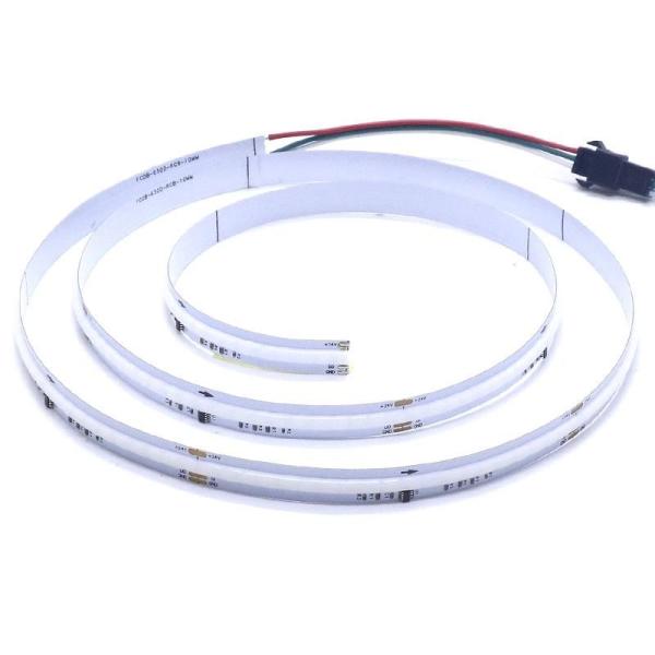 Cortável DC 24V 12V RGB COB Tira de LED Comprimento 5M 10M CCT 2700K-6000K