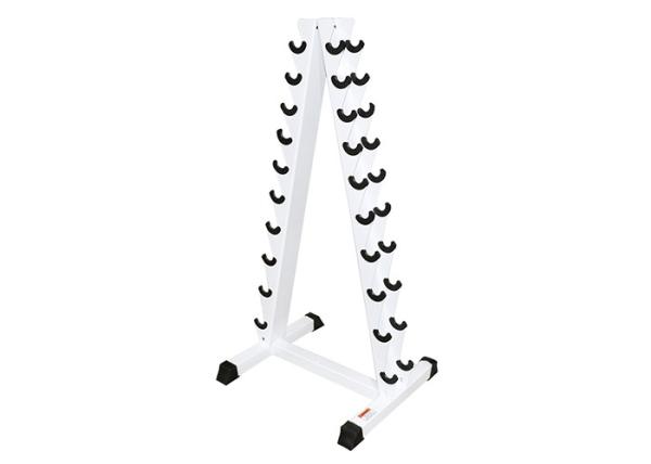 Q235 Commercial Fitness Accessories Steel Tube Ten Pairs Vertical Stand Dumbbell Rack