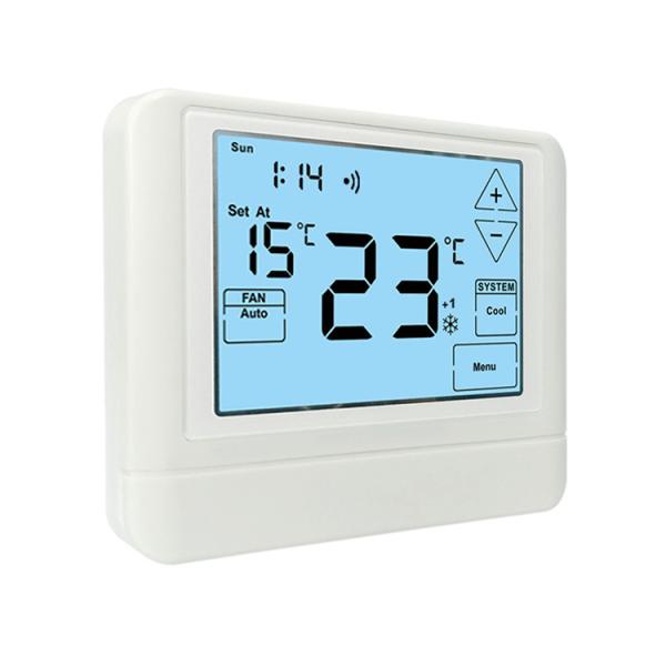 Wifi 24V Sala sem fio termostato semanal ABS Programável Ar condicionado TUYA termostatos