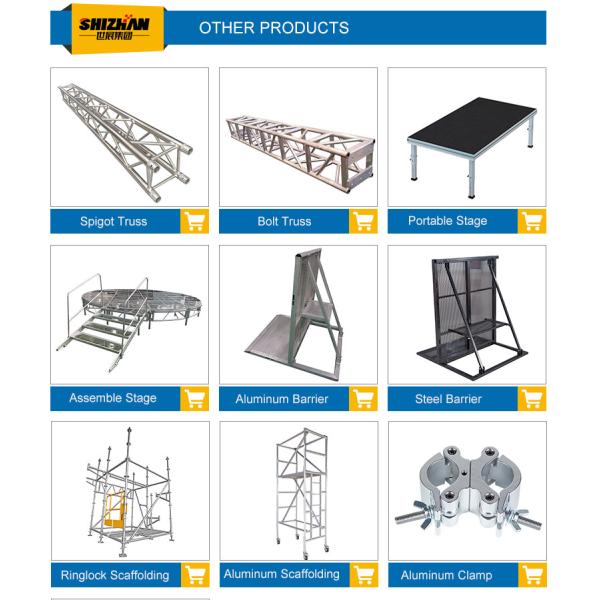 Modular Aluminum Stage Truss for Events 500kg Capacity