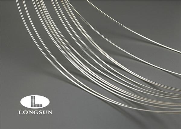 Soft Silver Plated Wire For Electrical Contacts / Nickel Plated Wire High Arc Erosion Resistance