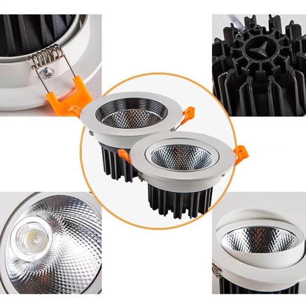 AC Power Supply LED COB Down Light Spotlights for Home Shop Office Adjustable Angle