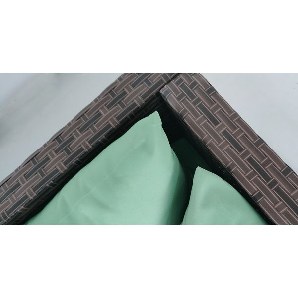 7-Pieces Outdoor Sectional Sofa Patio Casual Sofa Garden Corner Functional Rattan Wicker Sofa Set