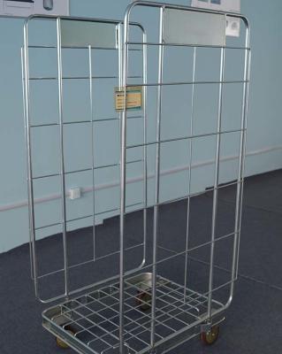 Luggage Supermarket Shopping Trolley 500kg Load Capacity Gavanized Zinc Surface