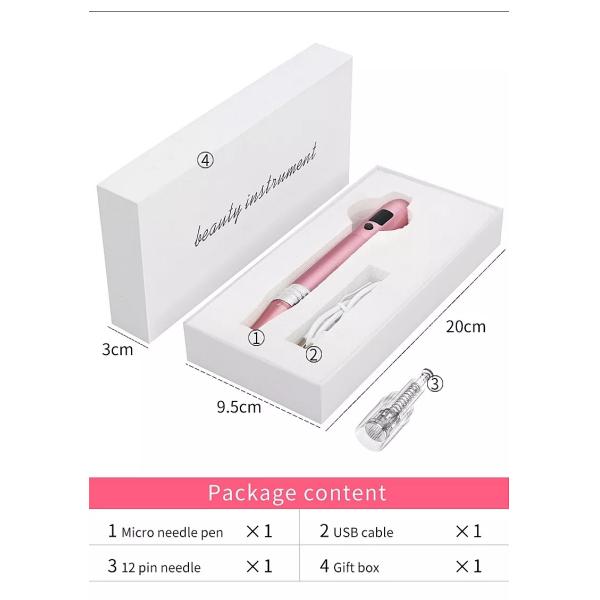Профессиональная ручка Microneedling - беспроводная ручка Derma автоматическая - самый лучший инструментальный ящик заботы кожи для стороны и тела