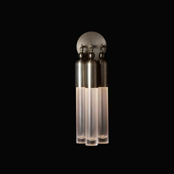 Custom Modern Indoor Tassel Wall Sconce Lamp Cylindrical Glass Shade for Hallway Bathroom Bedside Decorative Wall Lamp