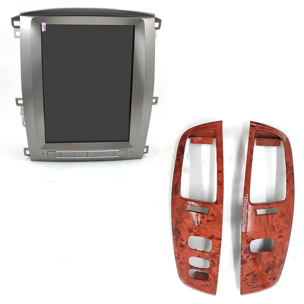 Tesla Vertical Screen Android Car Radio Multimedia 12,1 дюйма Для Toyota LC100 2002-2007 года