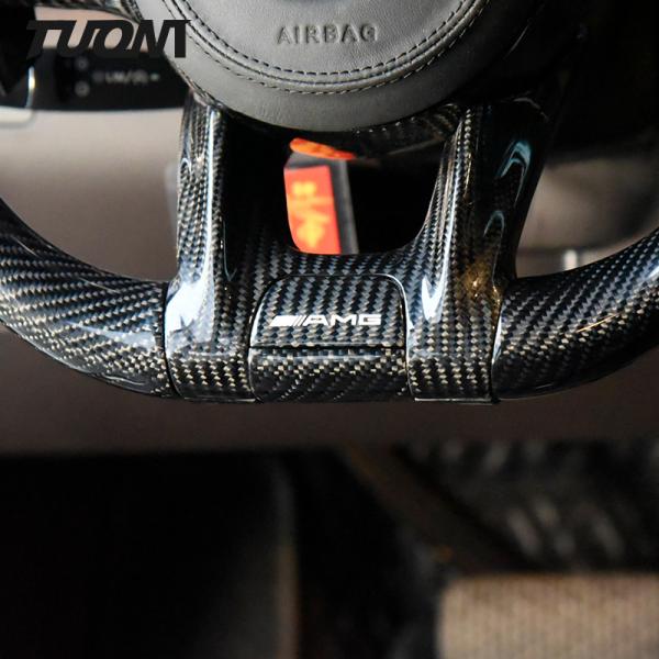350mm Custom Amg Mercedes Led Steering Wheel Carbon Fiber A Class