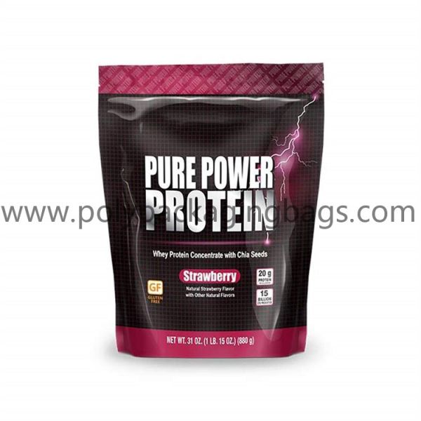 Food Grade Plastic Miniature Ziplock Bags For Whey Protein Package