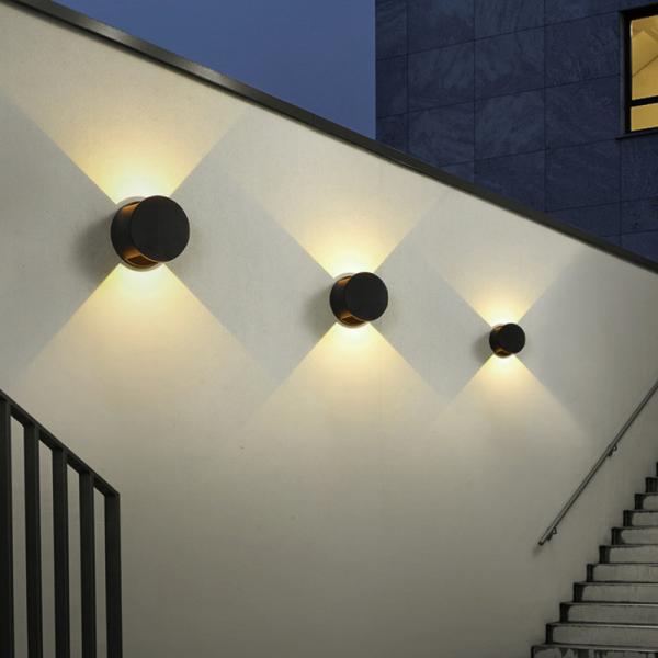 Outdoor adjustable waterproof wall lights modern simple household style exterior wall lamp spotlight balcony wall lamps