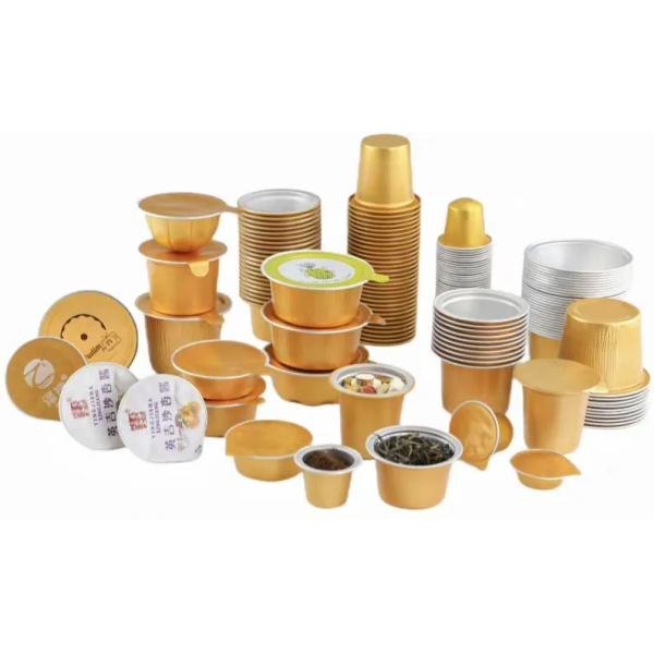 CE Certified Food-Grade Stainless Steel LC-420R 4-Station Rotary Sealing Machine For Filling Four Cup-Shaped Jelly And Chocolate Sauce Jars.