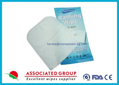 Luvas Exfoliating não tecidas molhadas para médico, luvas da mão da limpeza do bebê