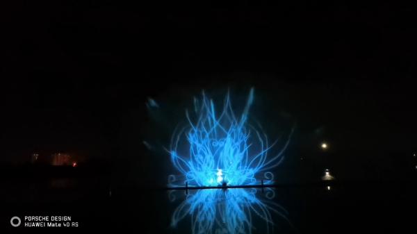 Lake Music Dancing Performance Outdoor Fountain Water Screen Cinema Projector