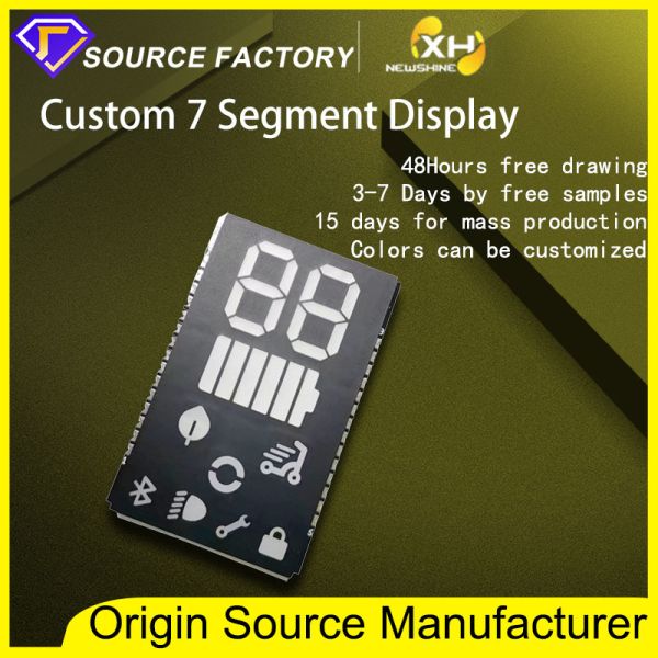 Original Factory Custom SMD Led 7 Segment Display Arduino High brightness 7 Segment Custom Led Display Full color SMT Customized Seven Segment Led Indoor Use