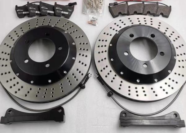Cast Iron 405mm Disc 8 Pot Brakes Red Caliper GT8 For Toyota LC200