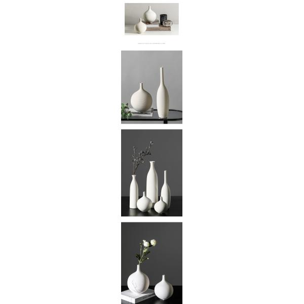 Elegant White Ceramic Vase for Dining Table Decor and Fresh Living Room Arrangements