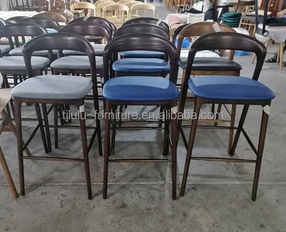 Meubles commerciaux Chaise haute Tabouret de bar pour hôtel et restaurant moderne Meubles de bar en bois