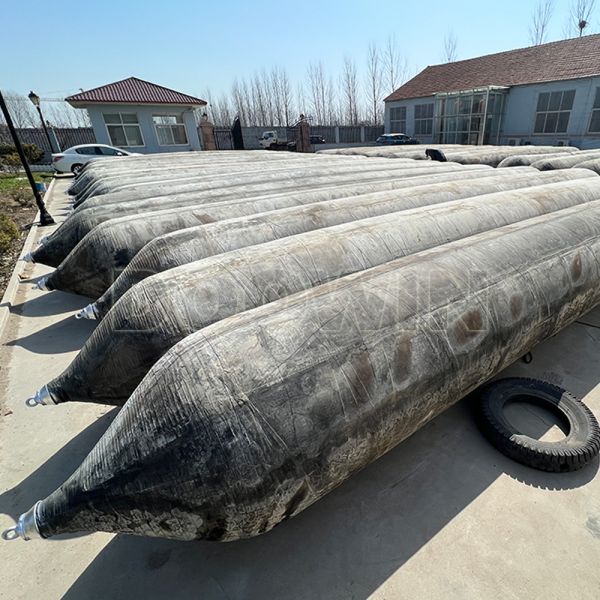 Heavy Duty Ship Launching Marine Rubber Airbags ISO 14409 Compliant
