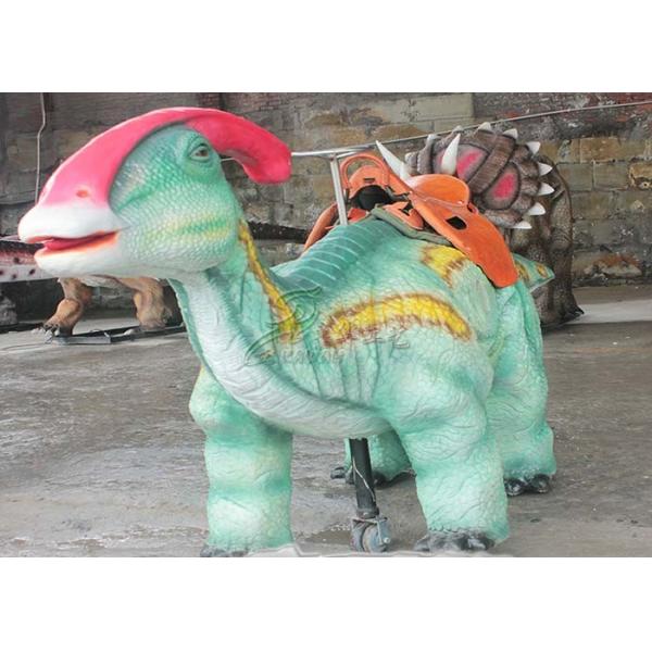 Coin Operated Walking Dinosaur Rides Waterproof For Kids Amusement Park